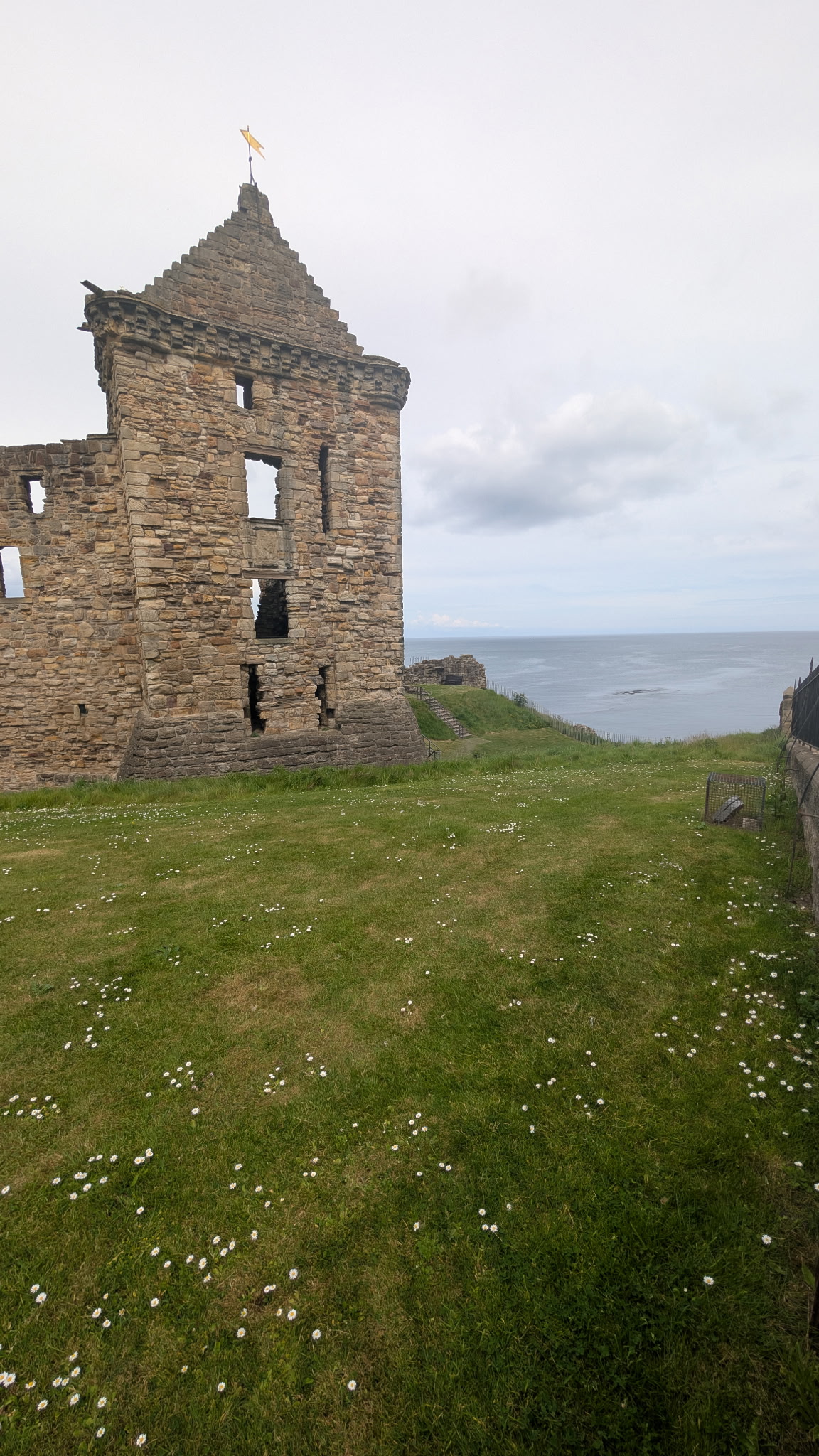 St Andrews Castle ruins overlooking the sea
